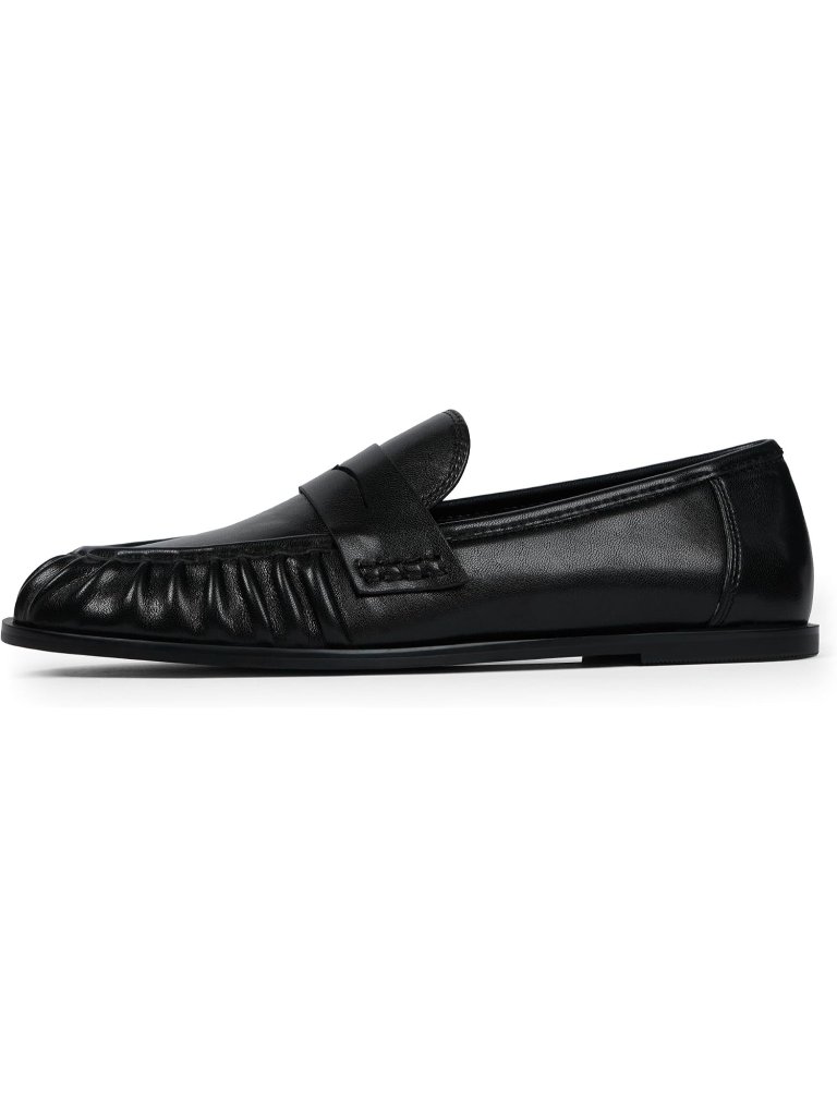 Women's Black Penny Loafers Comfortable Flats Shoes Dressy Moccasins